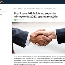 Brasil teve 468 M&As no segundo trimestre de 2023, aponta relatrio